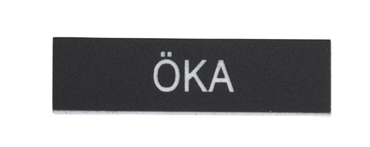 Märkt skylt ZBY, svart - SKYLT ZBY02719 ÖKA