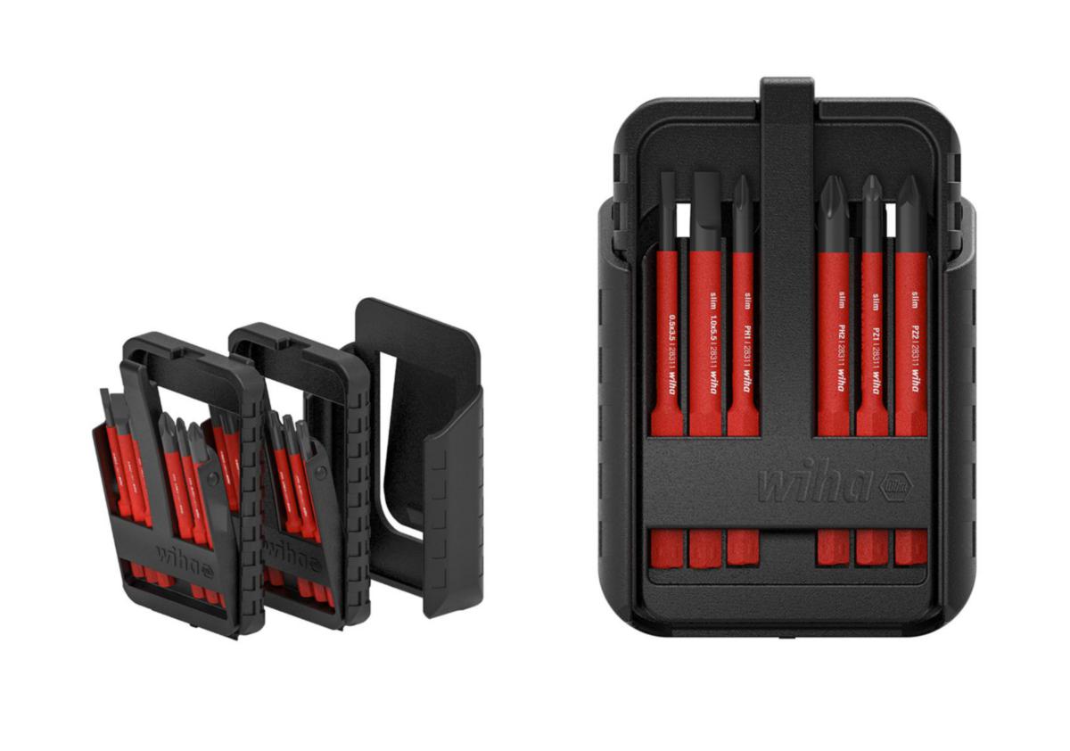 Bit Set Wiha slimBit Electric - BIT SET WIHA SLIMBIT 12PCS PH, PZ, SL/PZ, TX 1000V