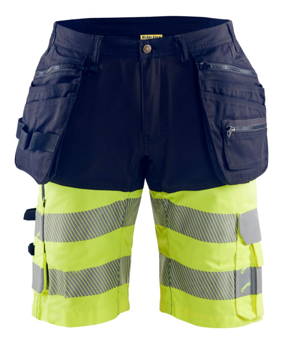 Shorts Blåkläder 1596-1811 - SHORTS BLK 1596-1811 MARIN /GUL VARSEL KL1 STL C50