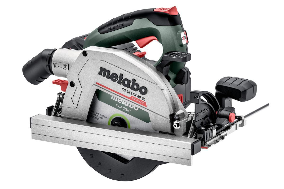 Cirkelsåg Metabo KS 18 LTX 66 BL 8.0 Ah - CIRKELSÅG METABO KS18LTX66BL 18V 165MM M-BOX 2X8AH-LIHD