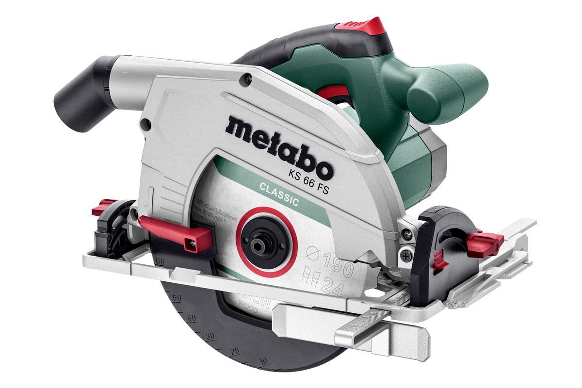 Cirkelsåg Metabo KS 66 FS - CIRKELSÅG METABO KS66FS 1500W 190MM MAX 66MM I KRT