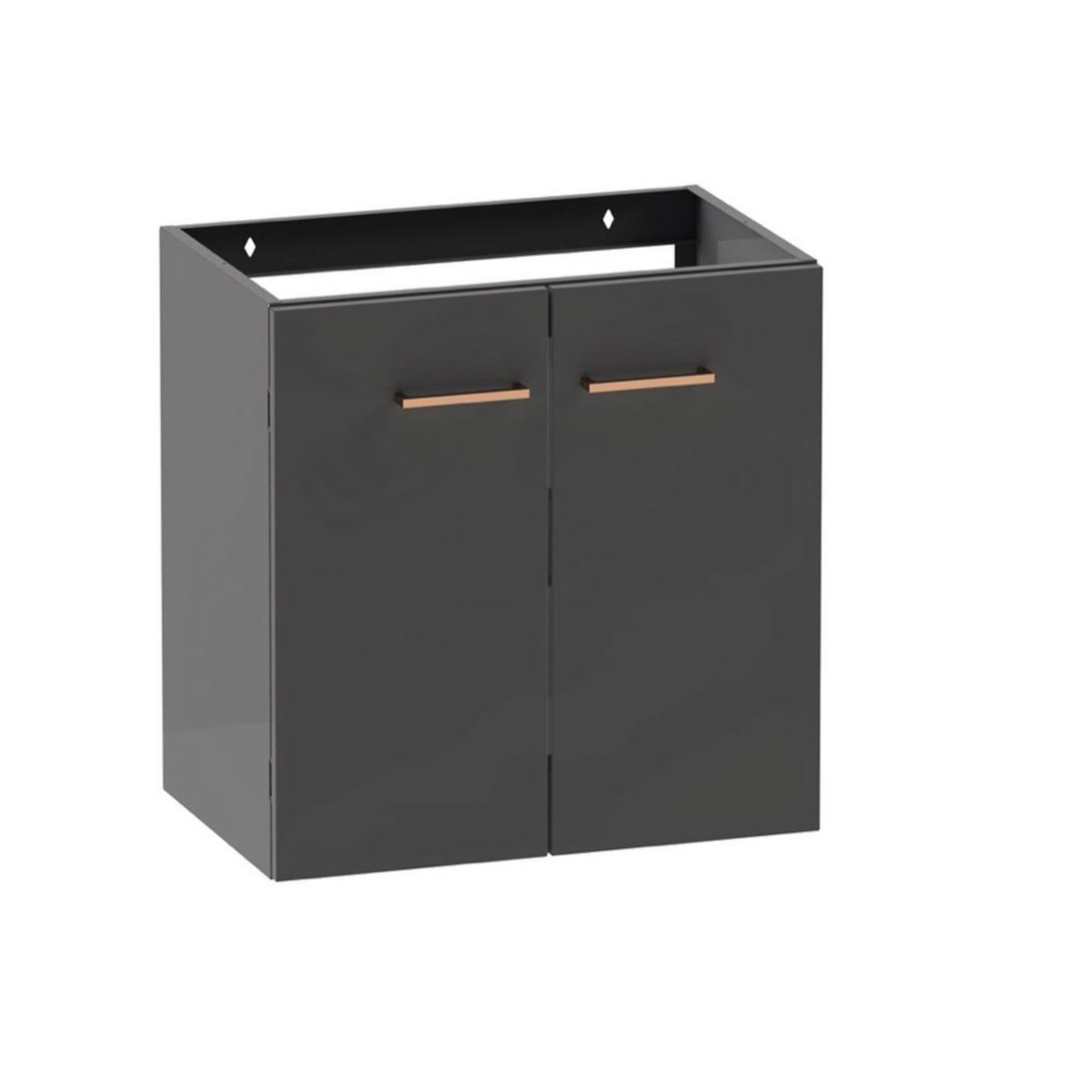 Tvättställsskåp Stila, Polaria - POLARIA TVÄTTSTÄLLSSKÅP STILA 550 GRÅ, U.TS