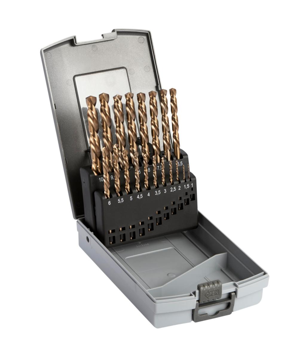 Spiralborrsats Ironside Vänster Ø1-10mm 19 delar - SPIRALBORR VÄNSTER IRONSIDE SATS Ø 1-10MM 19DELAR 203325