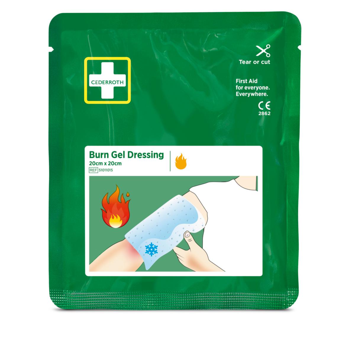 Brännskadekompress Cederroth 20x20 cm Refill - BURN GEL DRESSING 20 X 20 CM REFILL TO CEDERROTH BURN KIT