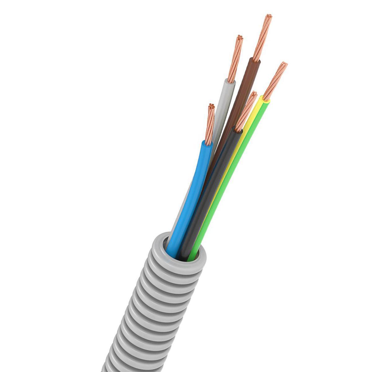Flex hose pre-wired FQ Dca N-LINE, Nexans - PRE WIRED CONDUIT FQ5G1,5 X100