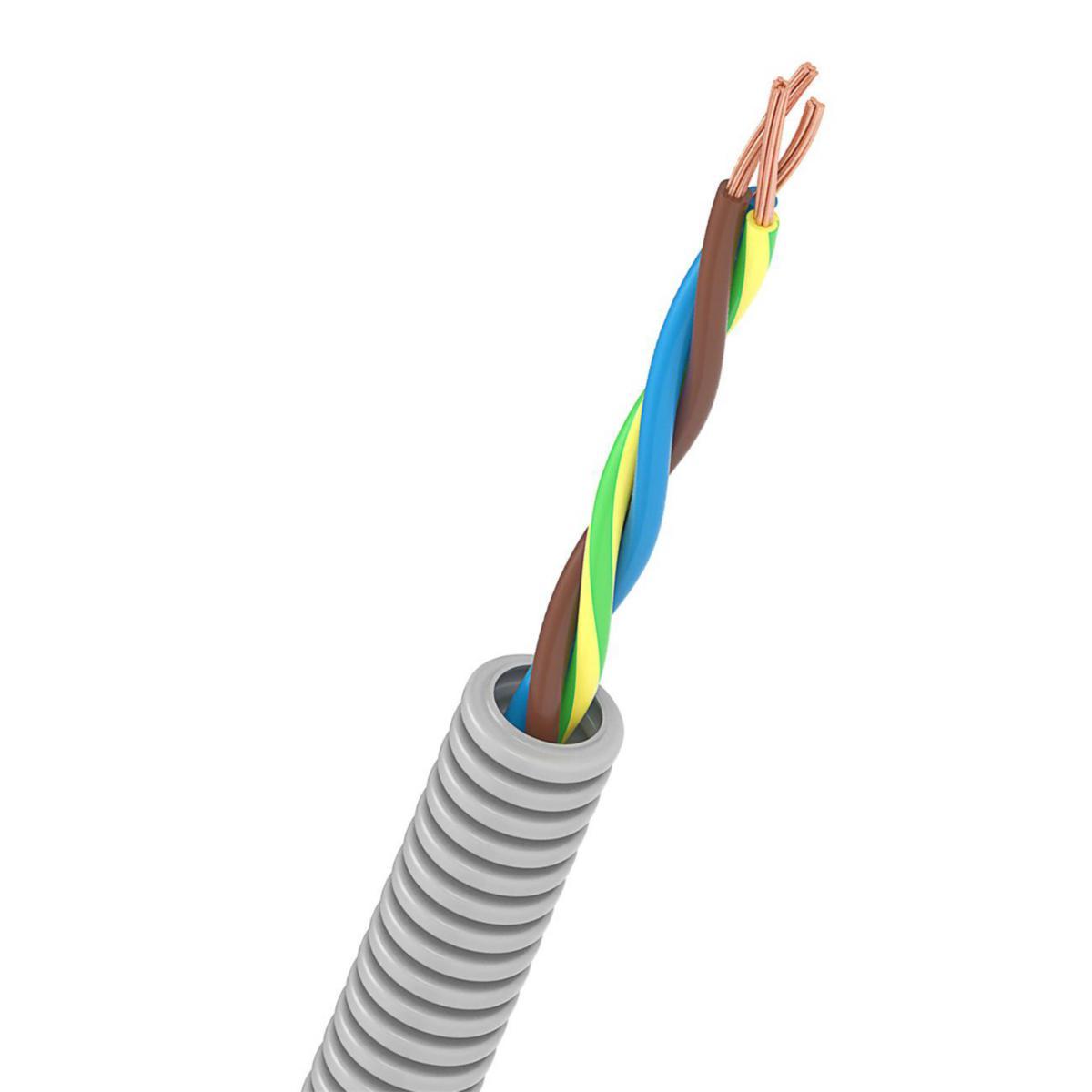 Flex hose pre-wired FQ twisted Dca, N-LINE, Nexans - PRE WIRED CONDUIT FQ TW5G2,5 X