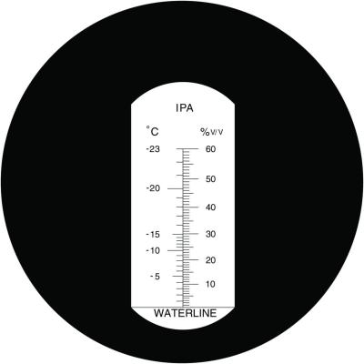IPA REFRAKTOMETER (-23°-0° / 0-60%)