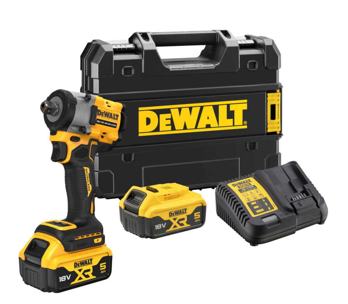 Mutterdragare DEWALT DCF922P2T - MUTTERDRAGARE DEWALT DCF922P2T 18V XR, 1/2", 2X5.0AH, TSTAK