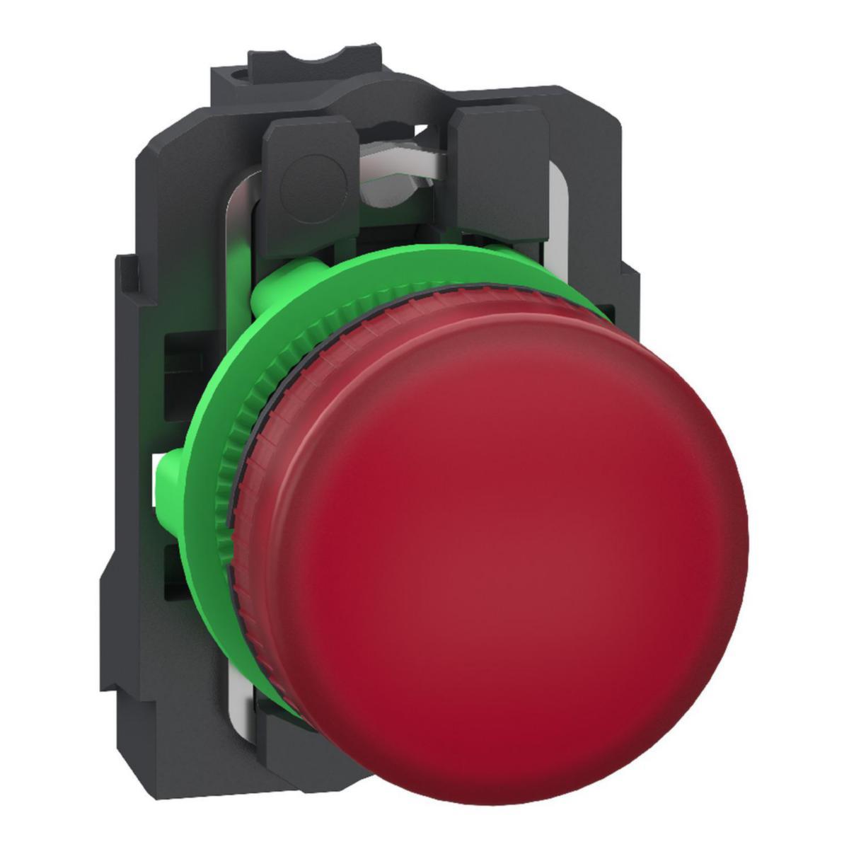 Signallampa XB5AV push-in - SIGNALLAMPA RÖD PUSH-IN PLAST XB5AVB45