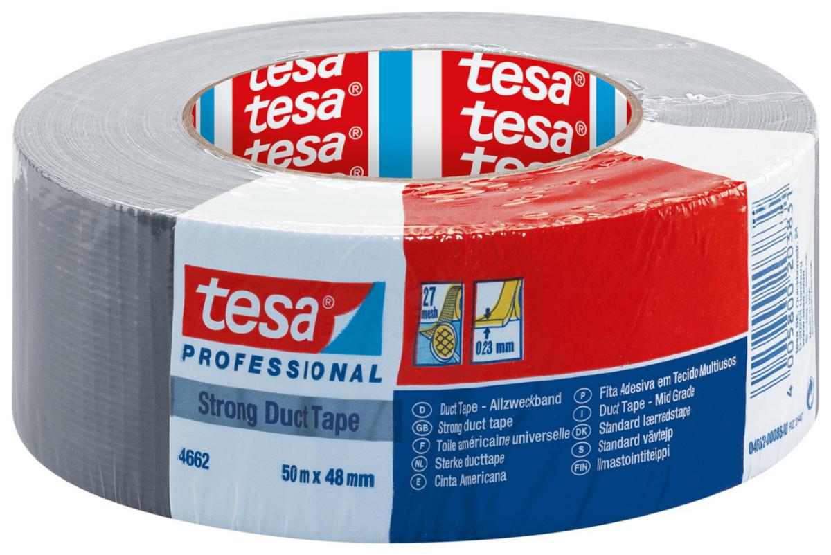 Tape4662 weave silver - TAPE4662 WEAVE SILVER 50MX48MM