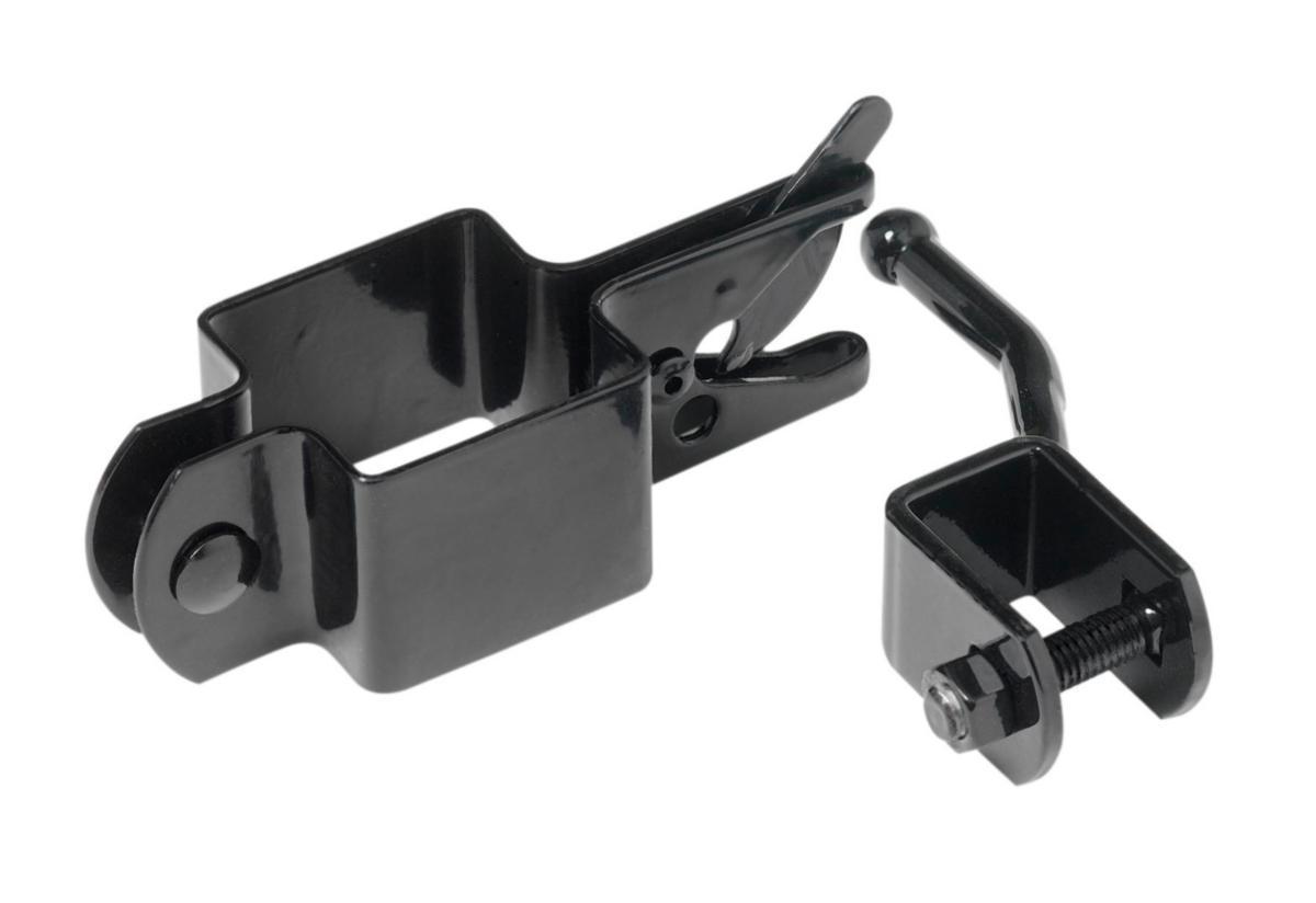 Grindlåsning till enkelgrind - GRINDLÅSNING ENKELGRIND SVART