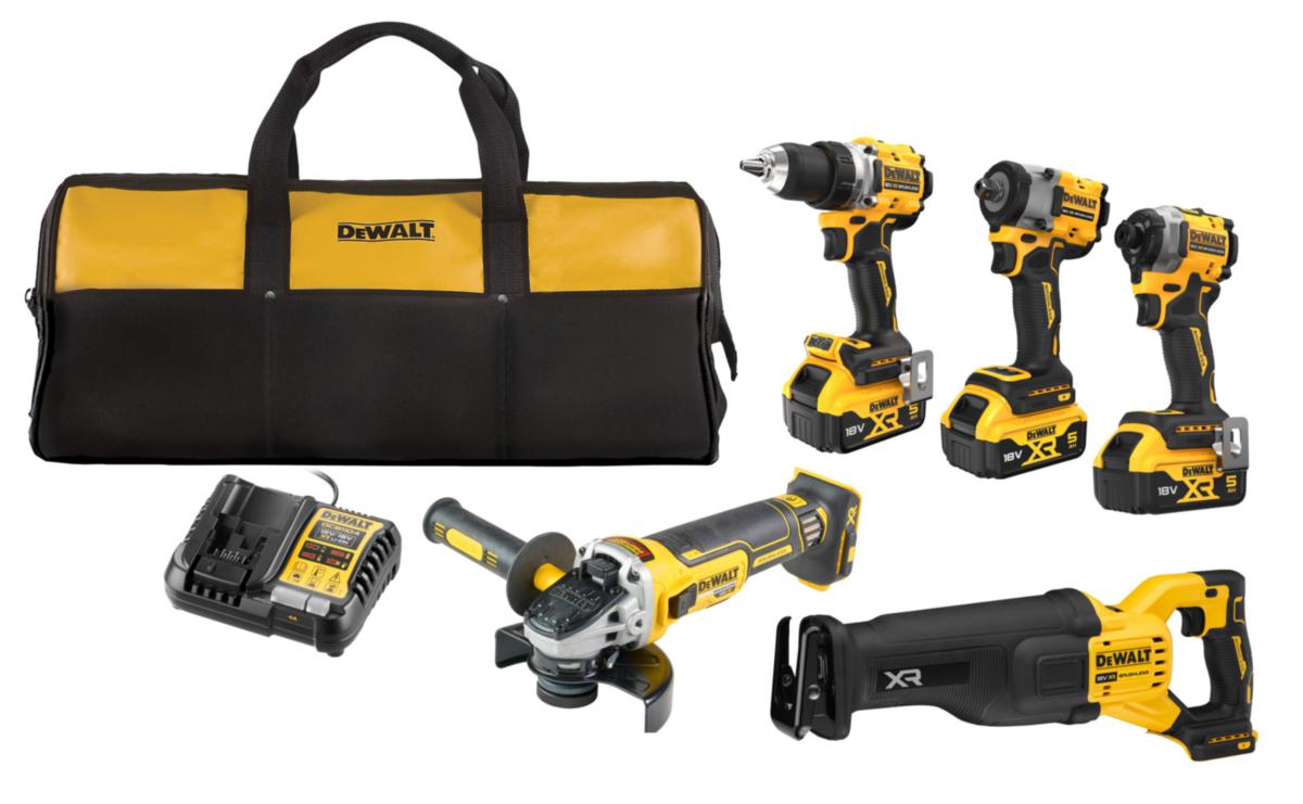 Kombikit Dewalt Dck509P3-Qw 5 DELAR INDUSTRIKIT,MJUK VÄSKA - KOMBIKIT DEWALT DCK509P3-QW 5 DELAR INDUSTRIKIT,MJUK VÄSKA