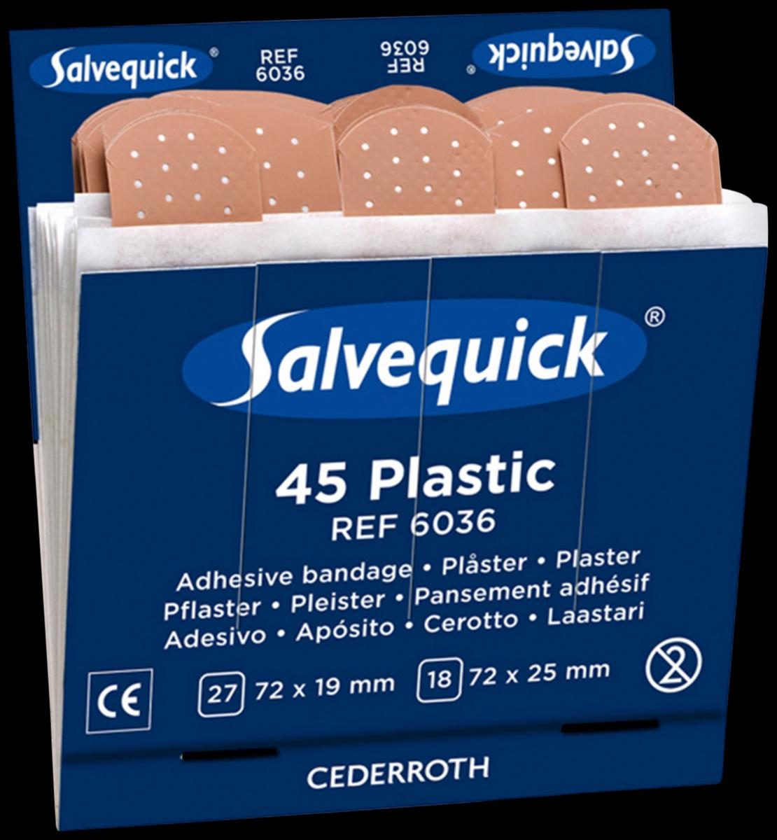Plaster salvequick - PLASTER SALVEQUICK CEDERROTHS 6036 6 REF/BOX