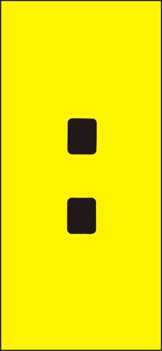 Labelling system H50, Other characters - MARK SYST H50 YELLOW :