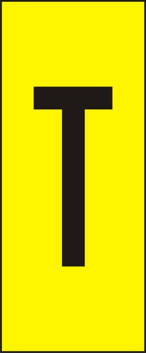 Labelling system H10, Yellow with black letters - MARK SYST H10 YELLOW T