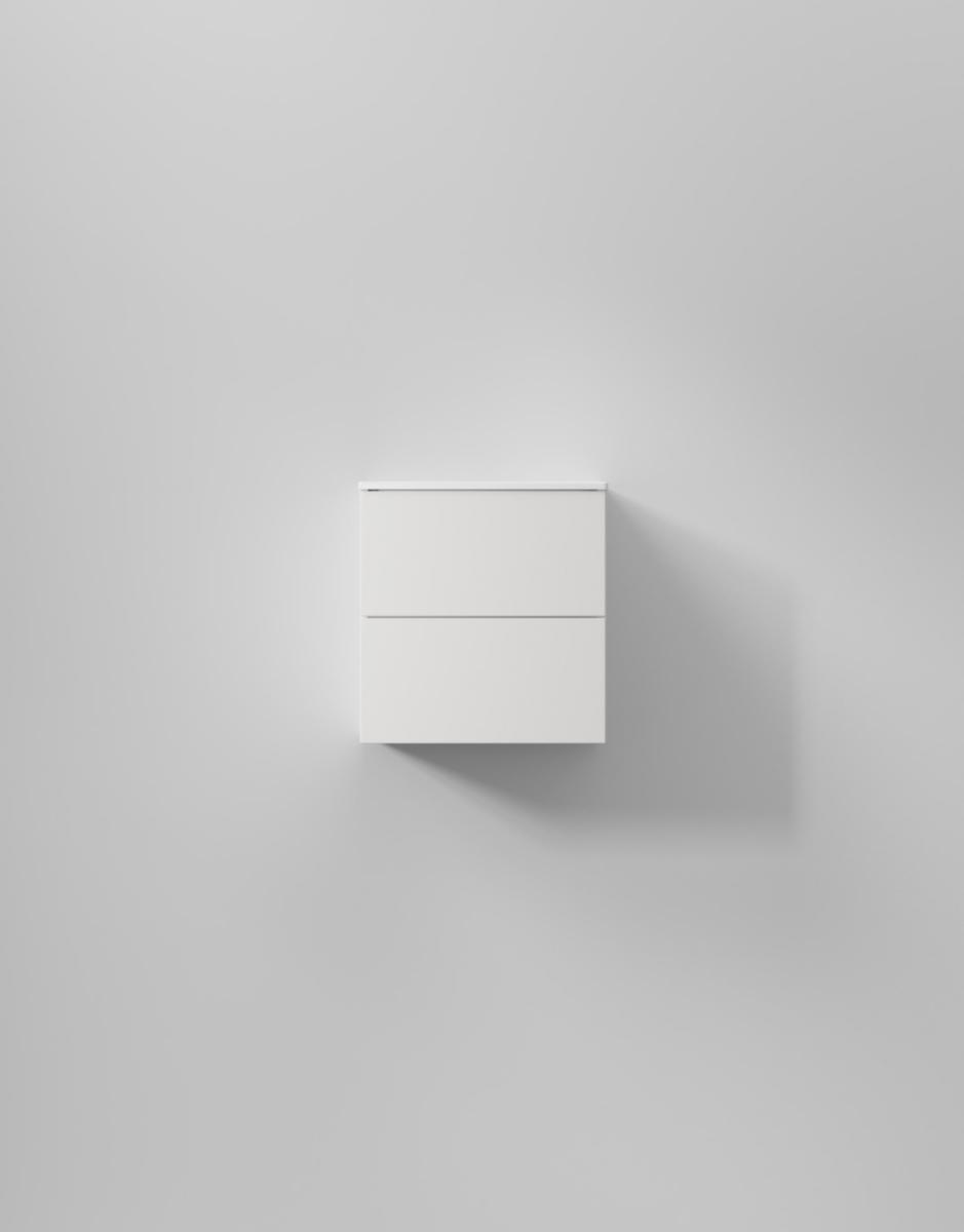 Tvättställsskåp Core XS Solid, INR - INR KOMMOD CORE XS SOLID 50 PURE WHITE, 2 LÅDOR