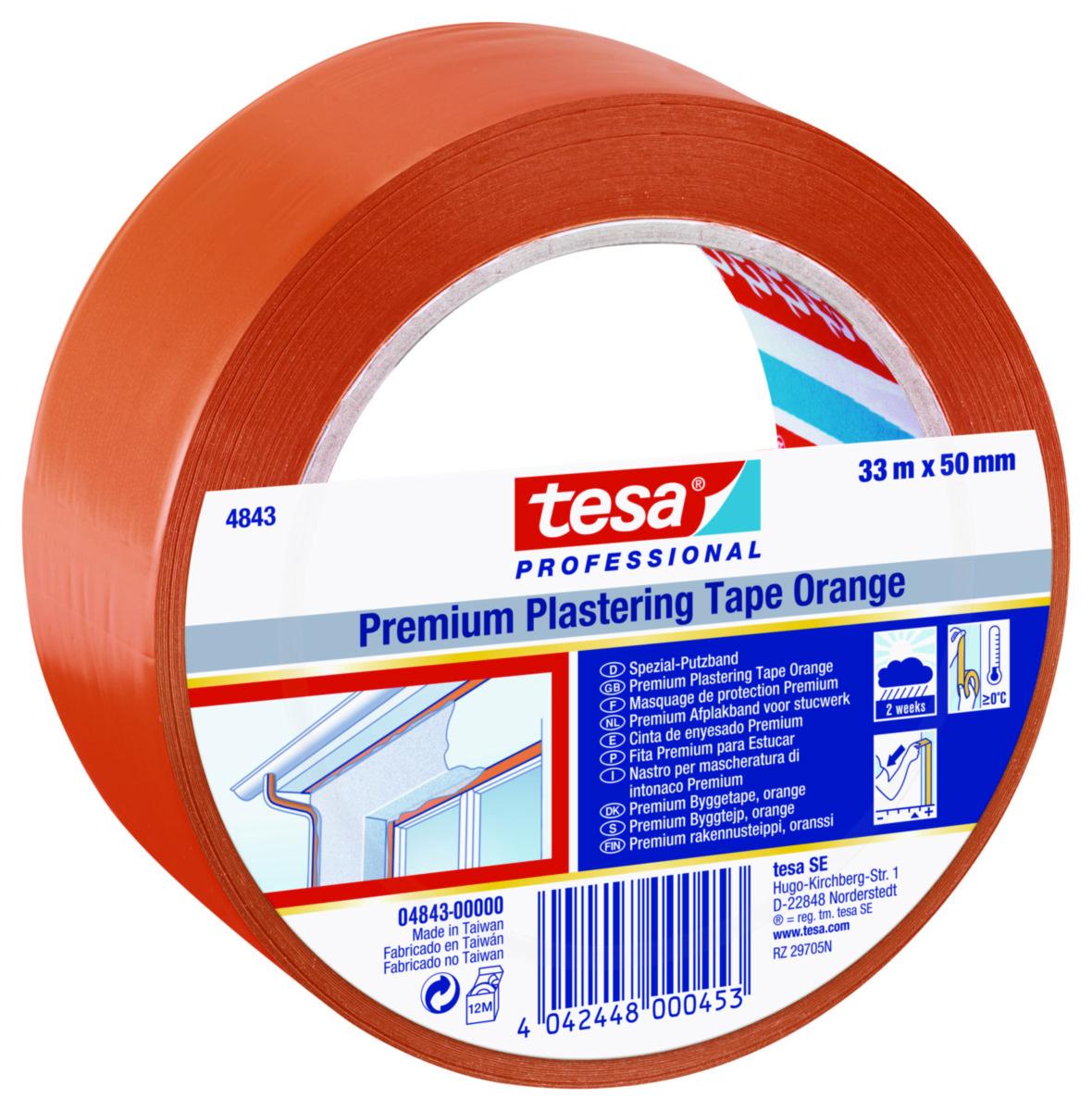 Tape 4843 orange - TAPE 4843 ORANGE 33MX50MM PVC UV
