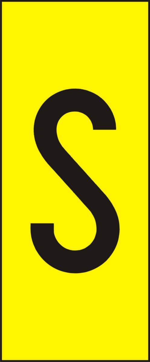 Labelling system H10, Yellow with black letters - MARK SYST H10 YELLOW S