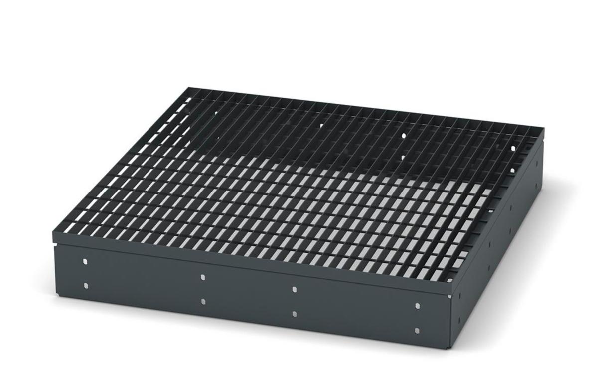 Plattform, Weland Stål - PLATTFORM 1000X1000 INKL.G-DUR GRÅ ( GPF1010 )