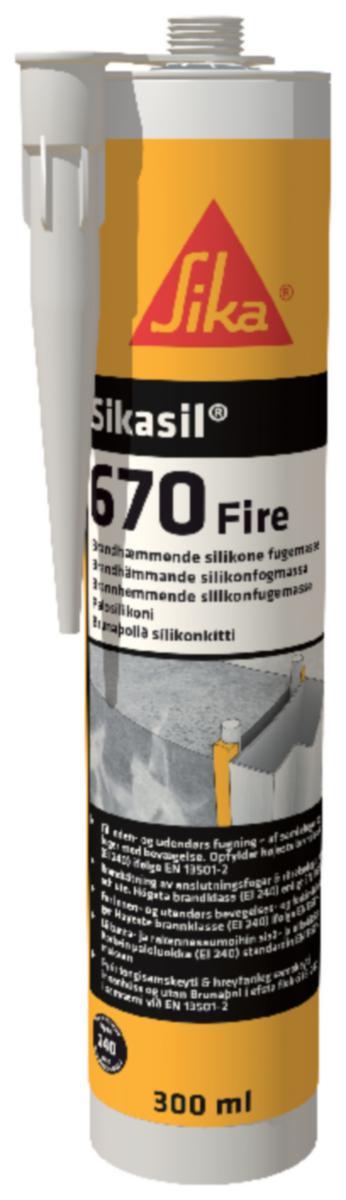 Fire Silicon Sikasil 670 - FIRE SILICON SIKASIL-670 300ML GREY