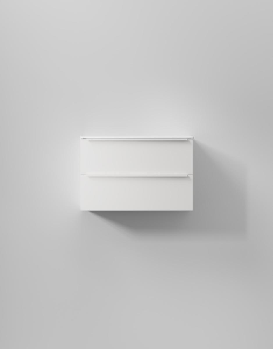 Tvättställsskåp Core XS Avant, INR - INR KOMMOD CORE XS AVANT 80 PURE WHITE, 2 LÅDOR