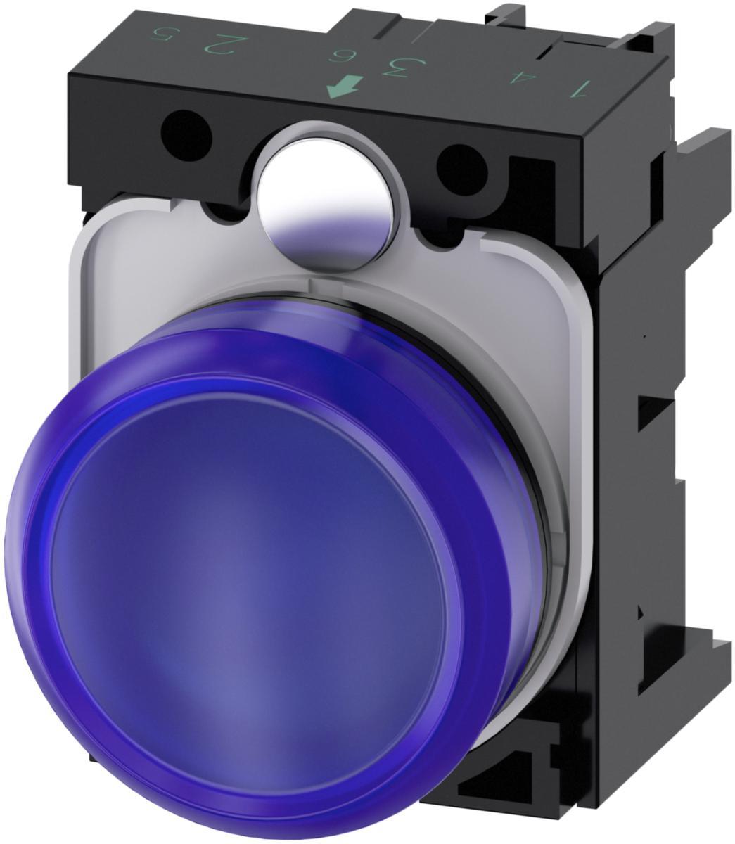 Signallampa 3SU11 övriga - SIGNALLAMPA BLÅ 230V 3SU1106-6AA50-1AA0
