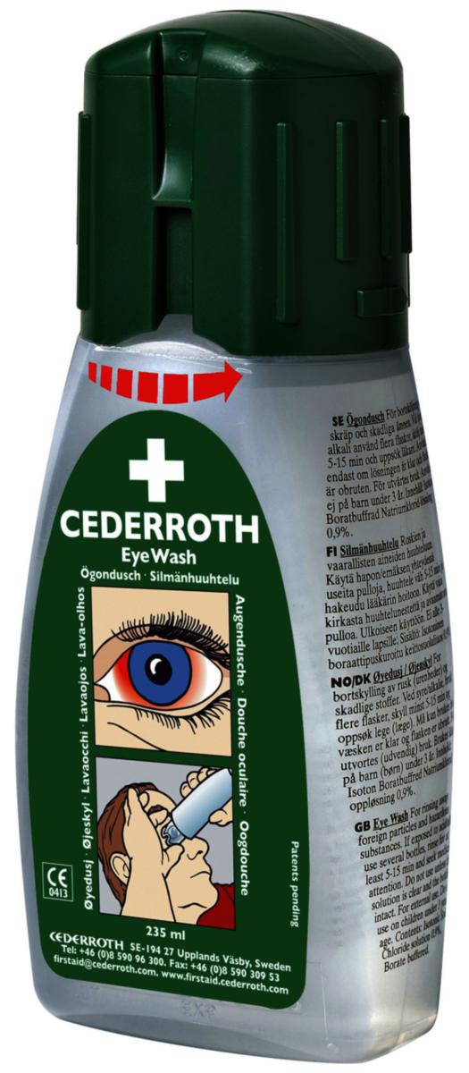Ögonduschflaska Cederroth buffrad 7221 fickmodell - ÖGONDUSCH FICKMODELL CEDERROTH 7221 ENGÅNGSBRUK 235 ML