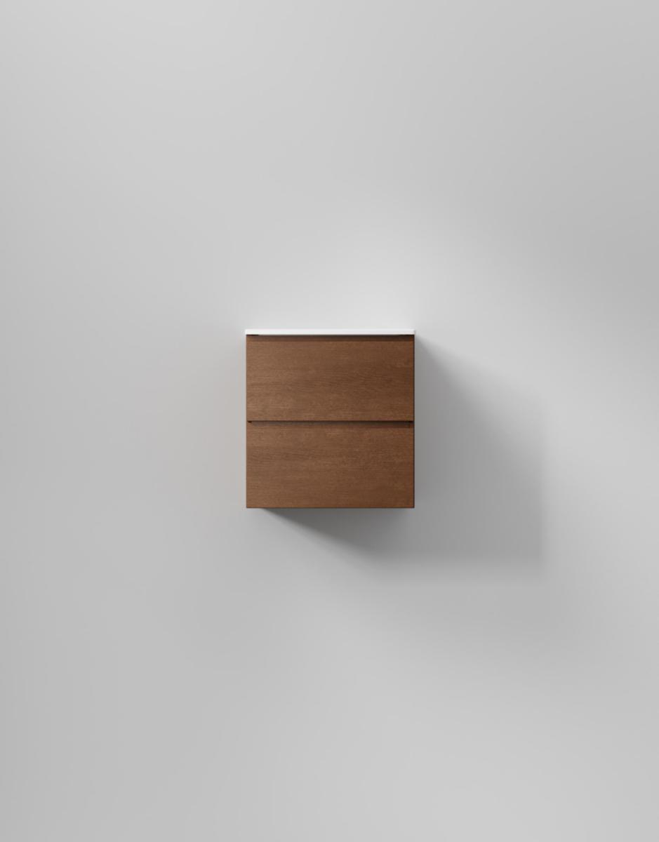 Tvättställsskåp Core XS Grip, INR - INR KOMMOD CORE XS GRIP 50 DARK OAK, 2 LÅDOR