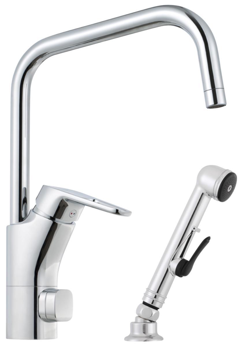 Kitchen Mixer Siljan 8306-0000, FMM - FMM SILJAN KITCHEN MIXER W. DWV & SIDE SHOWER 8306-0000