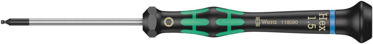 Sexkantmejsel Wera 2052 Micro - SKRUVMEJSEL WERA 2052 MICRO 1,5 X 60 MM M KULA