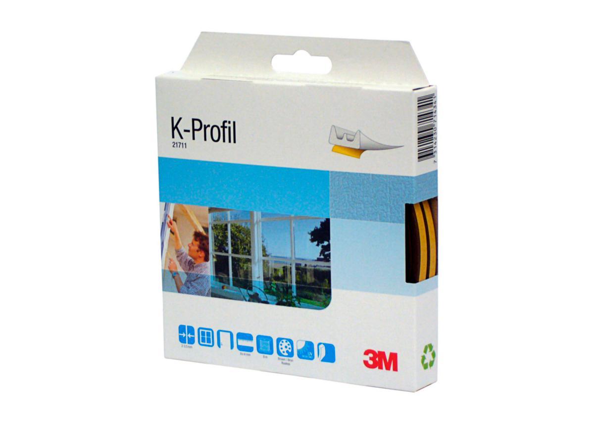 Weather strip k-list epdm - WEATHER STRIP K-LIST EPDM 6M-9X4MM BROWN SJH