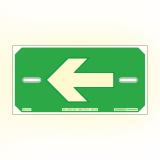 Gallerdurksmarkering Glowlite i stålplåt