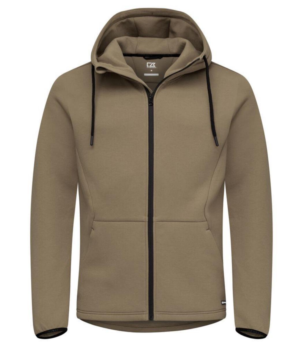 Huvtröja Cutter & Buck Pemberton 358418 helzip - HUVTRÖJA C&B PEMBERTON 358418 HELZIP KHAKI STL S