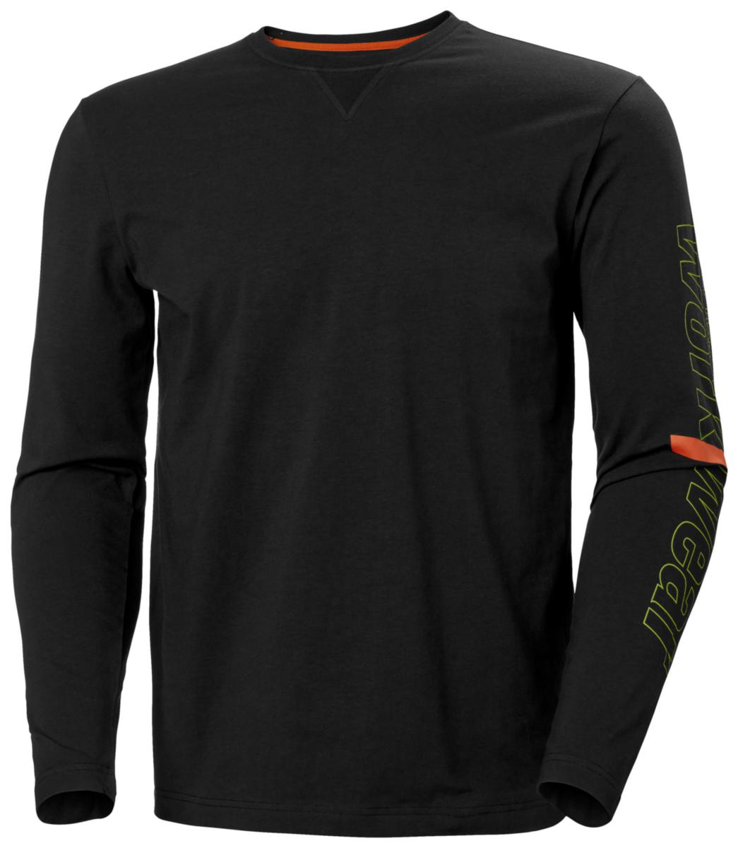 T-shirt Helly Hansen 79262 Graphic - T-SHIRT HELLY HANSEN 79262 LÅNGÄRMAD SVART STL L