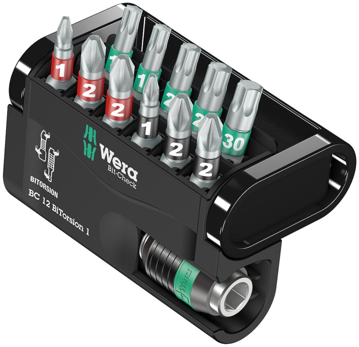Bit cassette Wera Bit-Check 12 Bitorsion 1 - BIT SET WERA BIT-CHECK 12 BITORSION 1 11 BITS+HOLDER