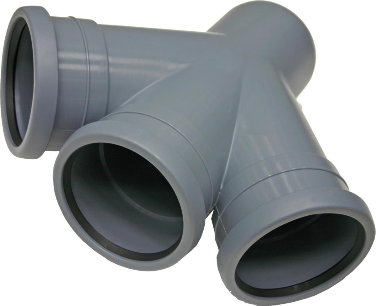 Dubbelgren 45°, PP/HT, Nordic Pipelife - 110X110X45 PP DUBBELGRENRÖR NORDIC. PIPELIFE