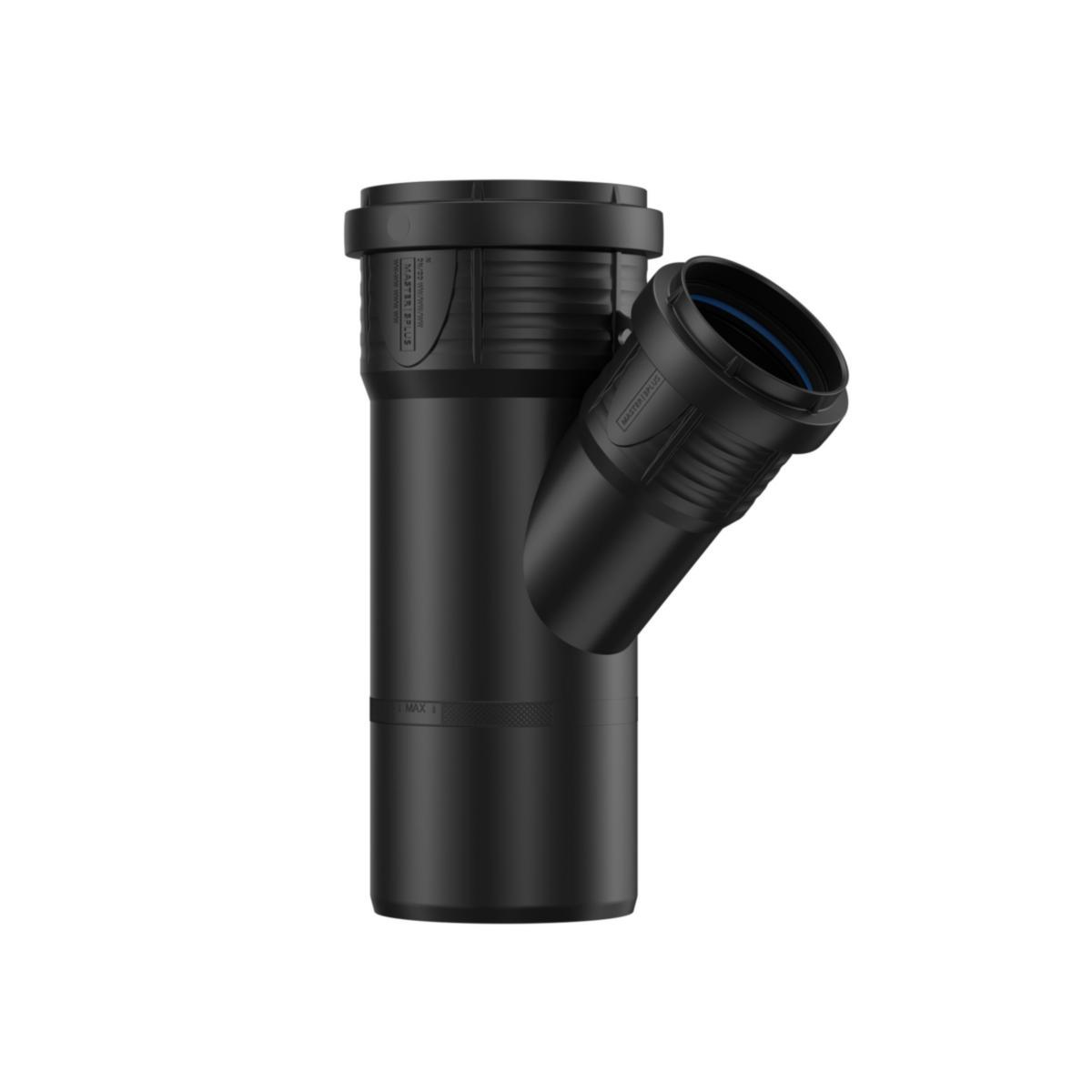 Grenrör med två muffar 45°, PP, Stilla Master 3+ - GRENRÖR 75X50X45° PP 2 MUFF STILLA MASTER 3+, PIPELIFE