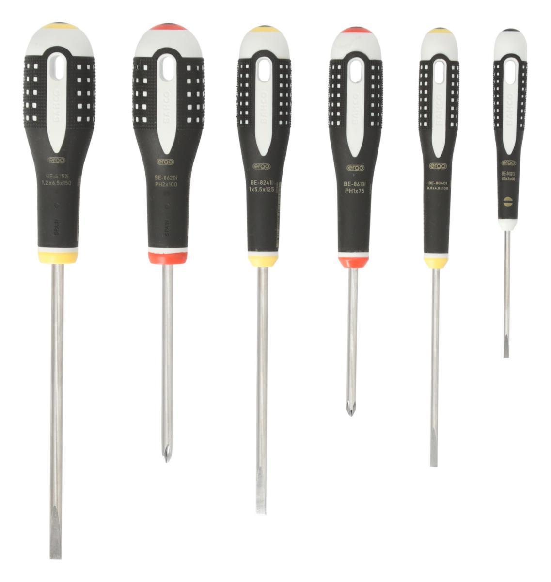 Skruvmejselsats Bahco BE-9881i - SKRUVMEJSELSATS BAHCO BE-9881I 6ST ROSTFRI