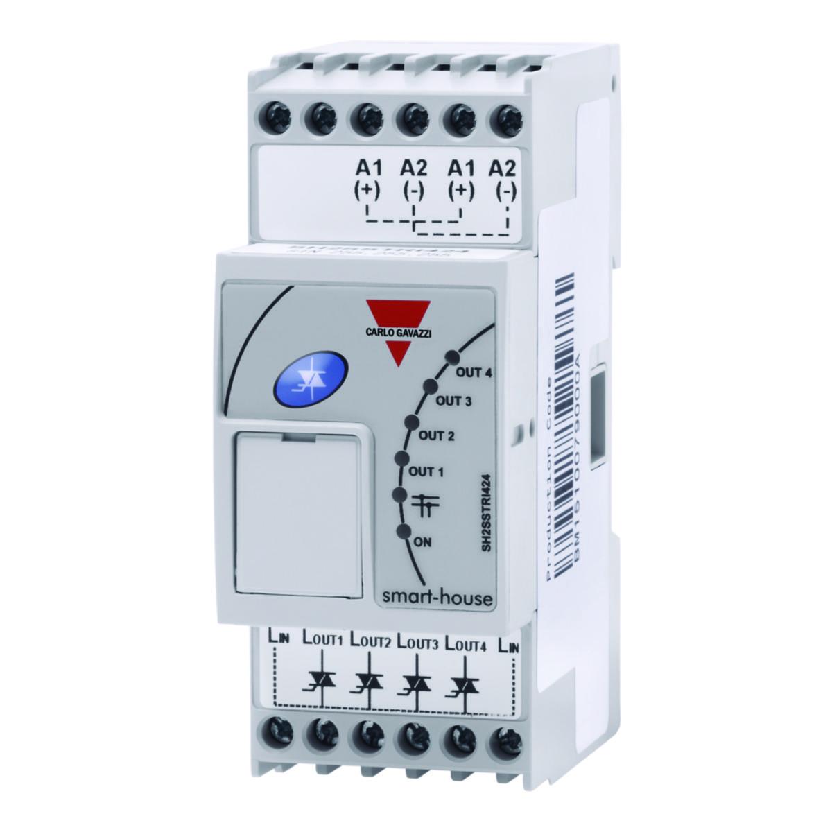 Smart Dupline Halvledrarelä utgångsmodul, Carlo Gavazzi - UTGÅNGSMODUL 4 SSR SMART DUPLINE