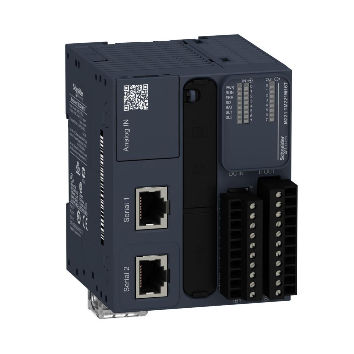 Modicon M221 Modular - PLC M221-24IO TR-SO MOD TM221M16T
