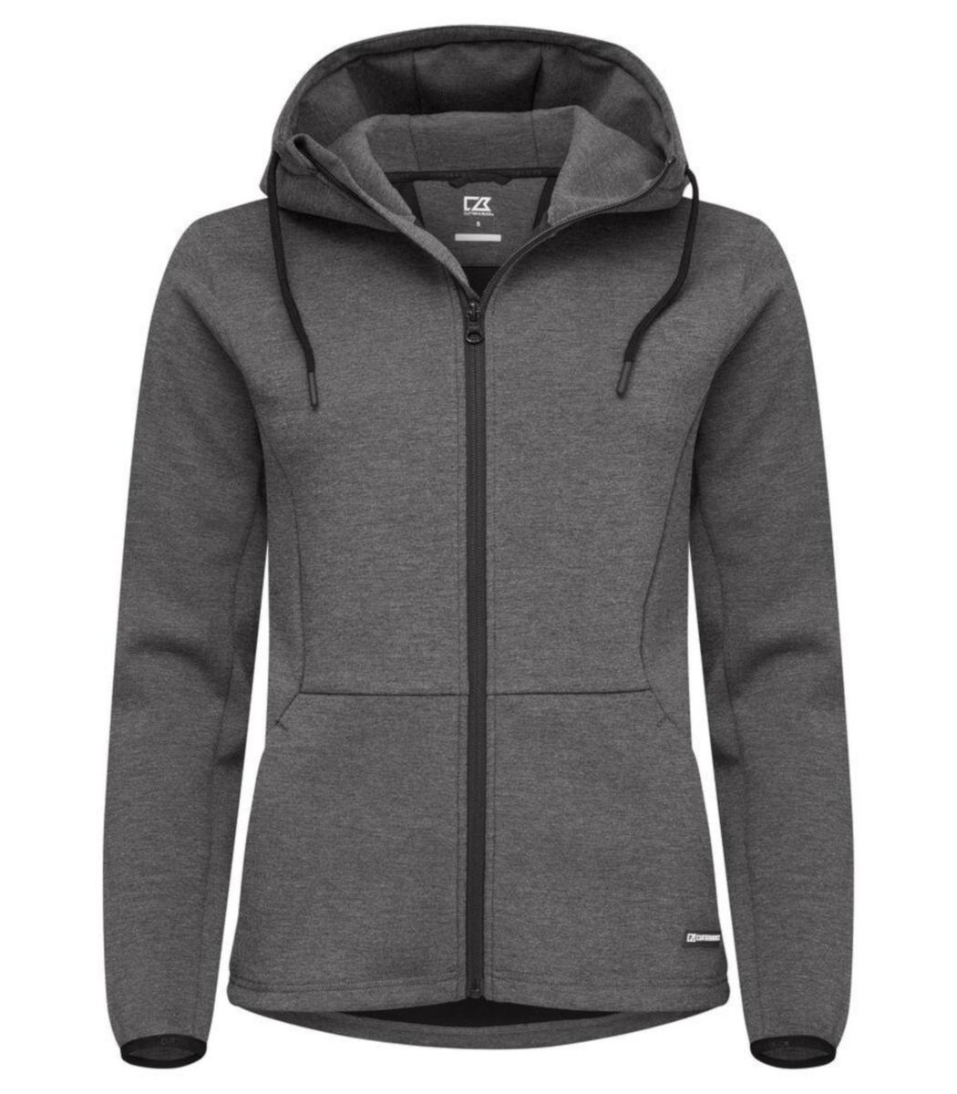 Huvtröja Cutter & Buck Pemberton 358419 helzip Dam - HUVTRÖJA C&B PEMBERTON 358419 DAM HELZIP ANTRACIT STL XS