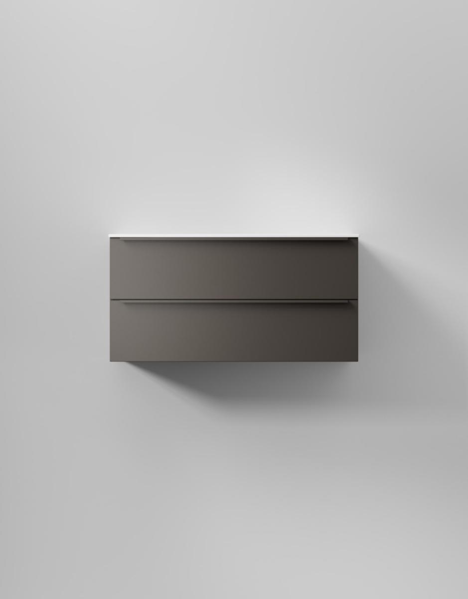 Tvättställsskåp Core Avant, INR - INR KOMMOD CORE AVANT 100 CARBON GREY, 2 LÅDOR