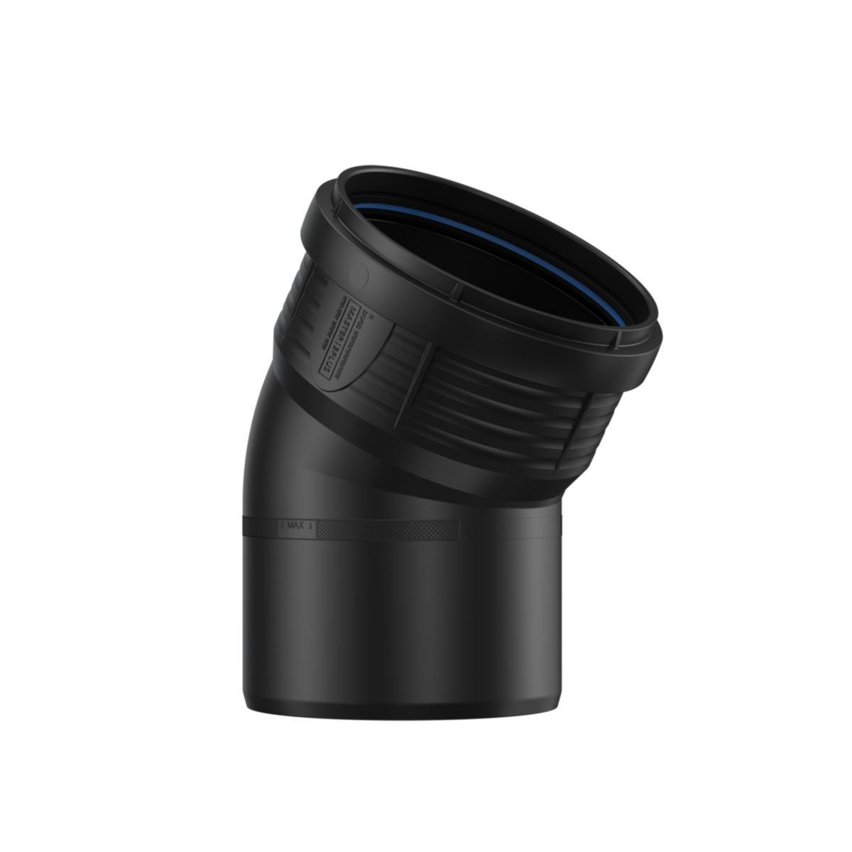 Böj med en muff 30°, PP, Stilla Master 3+ - BÖJ 110X30° PP 1 MUFF STILLA MASTER 3+, PIPELIFE