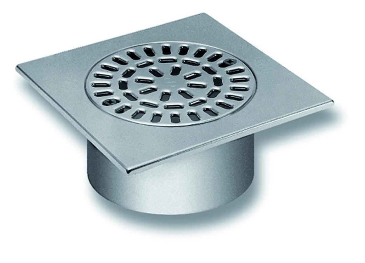 Klinkerram PK-200 av rostfritt stål för klinkergolv, Purus - PK200 RING RF M FÖRHÖJN 100MM O SIL