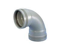 Bend long radius 2 socket Wafix PP 88.5°, Wavin