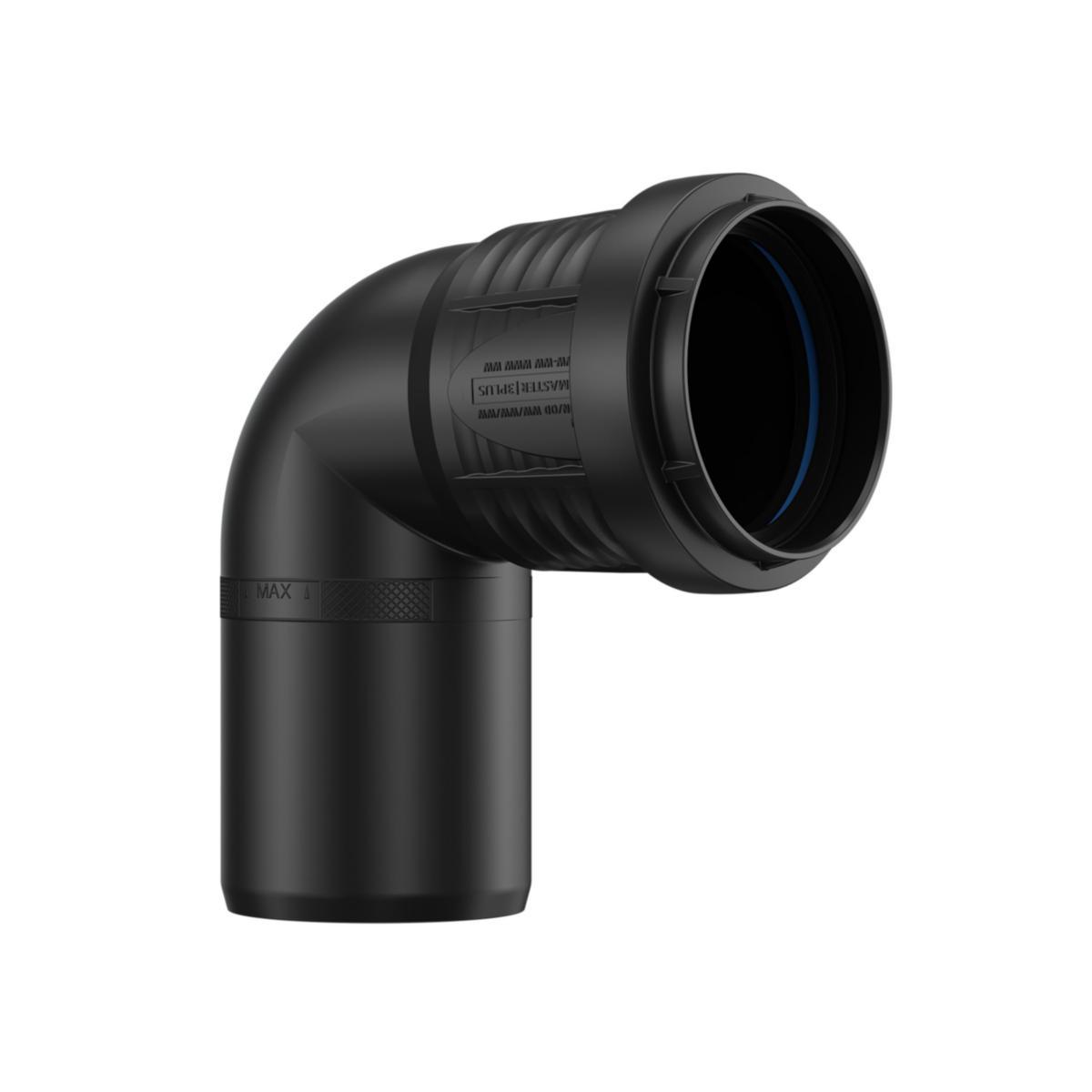 Böj med en muff 87,5°, PP, Stilla Master 3+ - BÖJ 50X87.5° PP 1 MUFF STILLA MASTER 3+, PIPELIFE