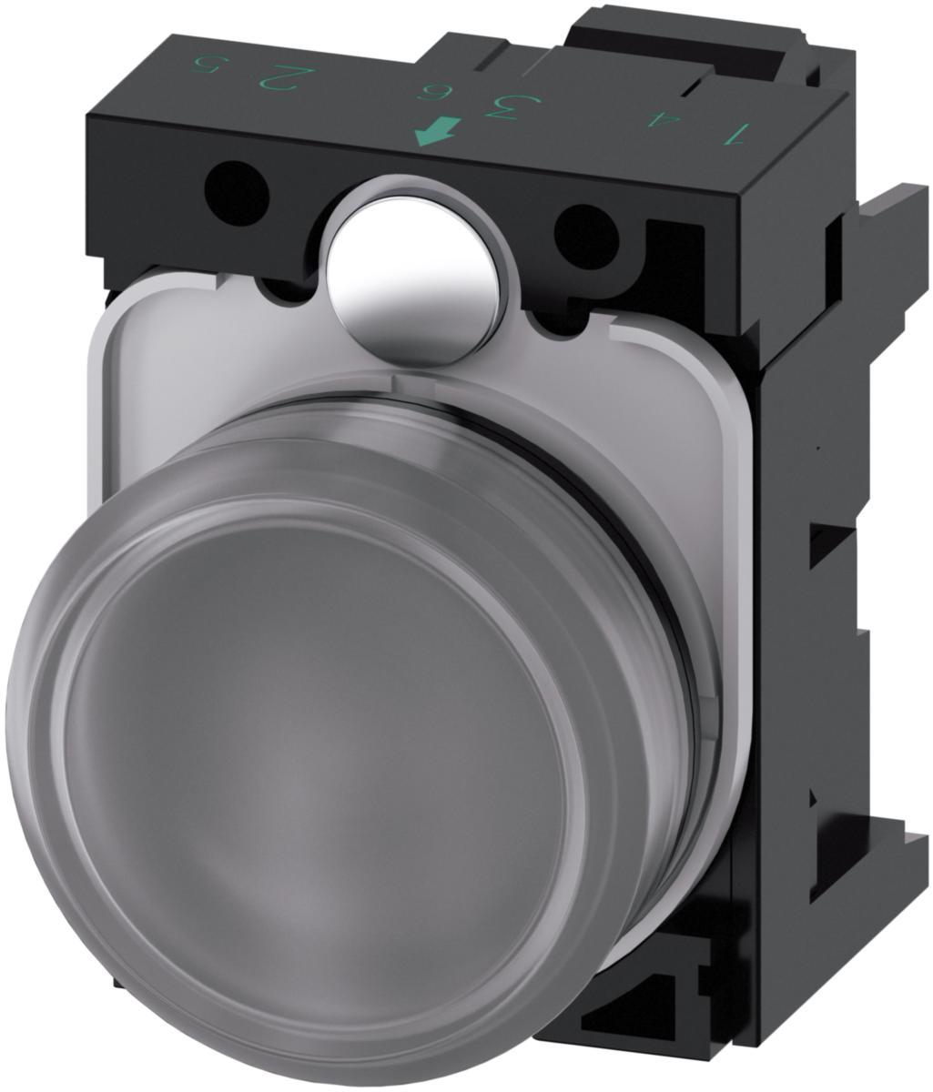 Signallampa 3SU11 övriga - SIGNALLAMPA KLAR 24V 3SU1102-6AA70-3AA0
