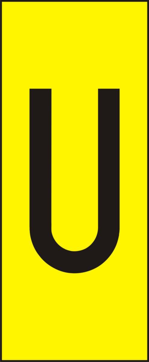 Labelling system H10, Yellow with black letters - MARK SYST H10 YELLOW U