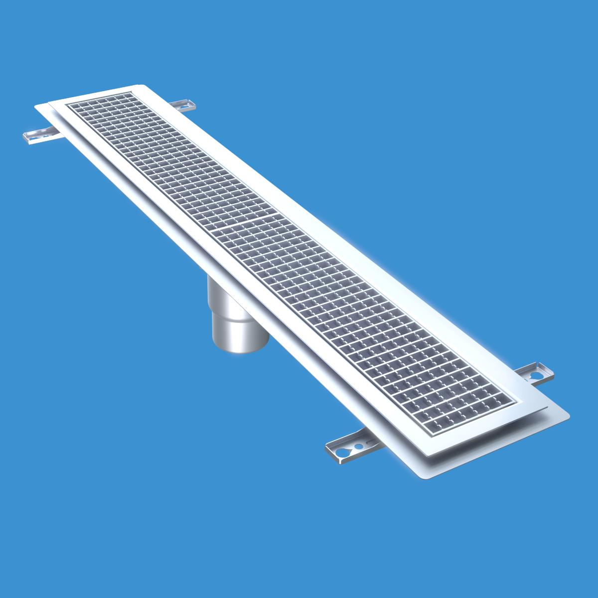 Golvränna Furo 115, 1300x150mm. Furhoffs - GOLVRÄNNA FURO 115 B110 FÖR KLINKERSGOLV K4