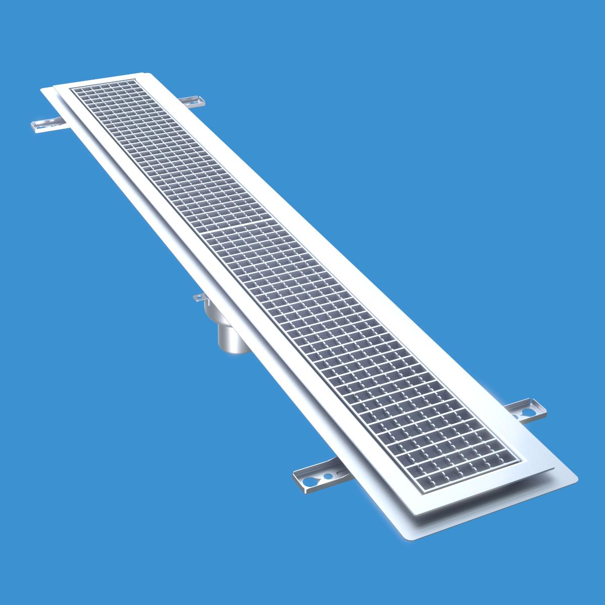 Golvränna Furo 115, 1500x150mm. Furhoffs - GOLVRÄNNA FURO 115 B75 FÖR KLINKERSGOLV K4